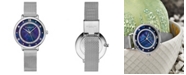 Stuhrling Women's Quartz Silver-Tone Mesh Strap Watch 34mm
